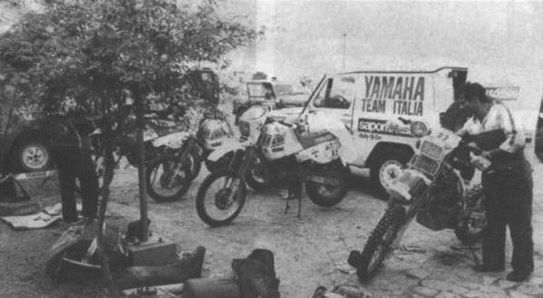 Team Italien Yamaha - Dakar 1985